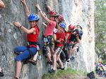 Klettergruppe der Sport-Hauptschule Imst